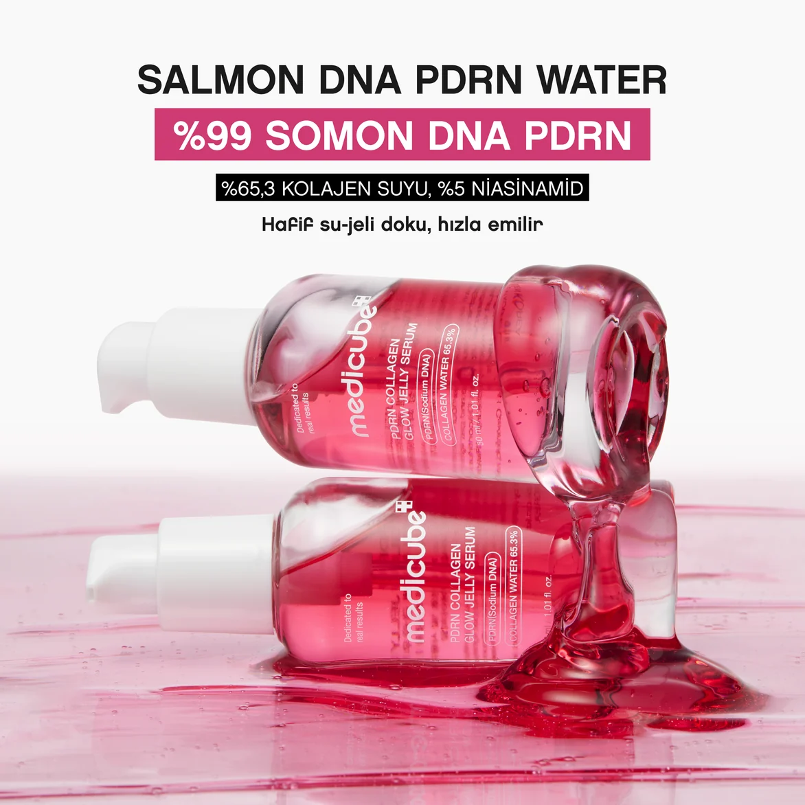 Pdrn Collagen Glow Jelly Serum 30ml Kolajen Parlatıcı Jel Serum