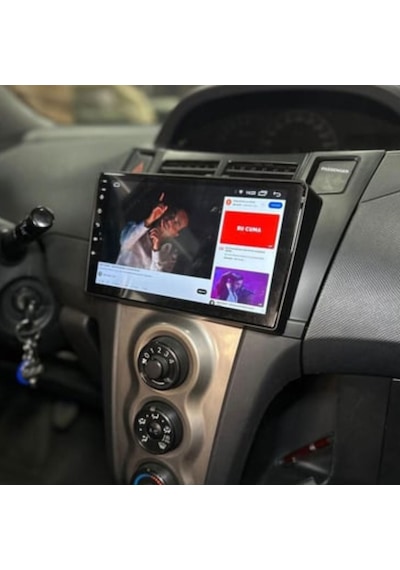 Toyota Yaris Araç Multimedya Android Ekran Carplay Navigasyon Double Teyp 4+64 9" 05-12 Black Cadence