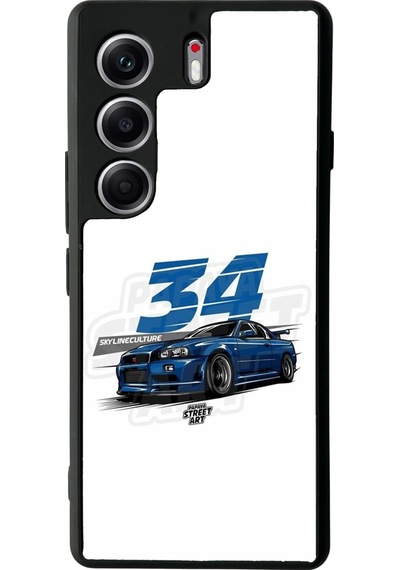 Tecno Camon 40 Pro Uyumlu Skyline Tasarımlı Glossy Telefon Kılıfı Çok Renkli