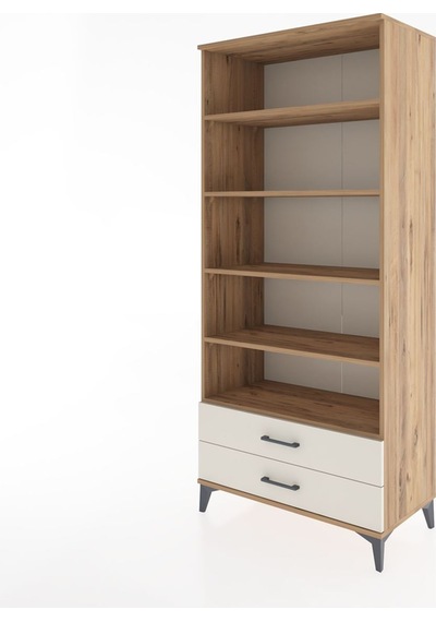 Hyperion Dolap 5 Raflı 2 Çekmeceli 88x44x195 Çam-aytaşı Atlas Çam