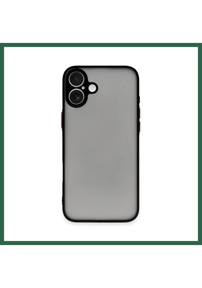 Bezos İphone 16 Uyumlu Kılıf Montreal Silikon Kapak - Siyah Bzs01