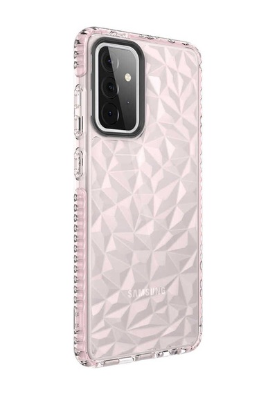 Samsung Uyumlu Galaxy A72 Kılıf Zore Buzz Kapak Pembe