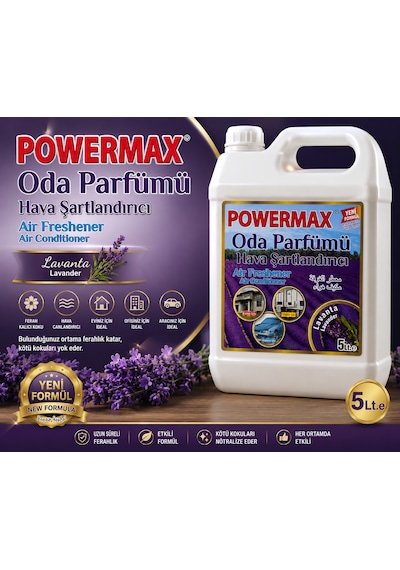 Powermax Lavanta Ferahlığı Aromatik Ortam Şartlandırıcı 5 L Oda Kokusu Lavanta Bahçesi