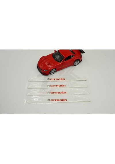 Citroen Logo Kapı Kenarı Koruma Şeffaf Kauçuk 3M Band New Style