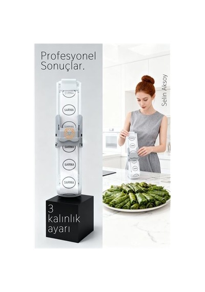 Zenvac Ultra Pratik Yaprak Sarma Makinesi Şef Dokunuşuyla Kusursuz Ve Eşit Sarımlar Zenvac29 Renkli