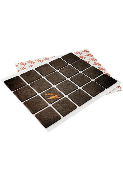 40 Adet Kare 25x25 Mobilya Keçesi Sandalye Koltuk Ayak Altı Keçe