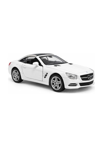 Welly 43662 Mercedes-benz Sl 500 Beyaz 1:36 Die-cast Çek-bırak Metal Model Araba