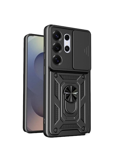 Nihcase Samsung Uyumlu Galaxy S26 Ultra Kılıf Magnetik Standlı Kamera Korumalı Slide Sürgülü Cover Kapak