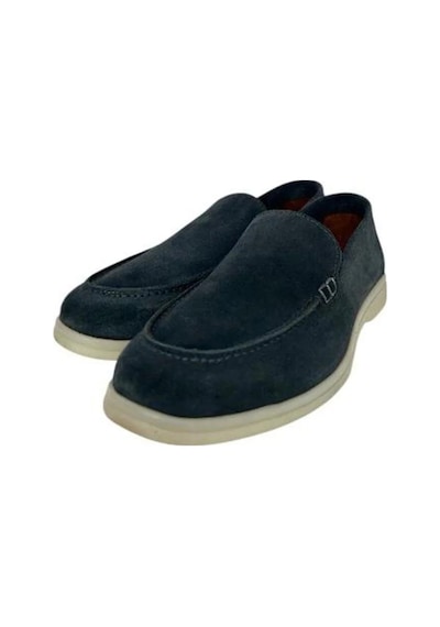 Kemal Tanca 852 661 Erkek Hakiki Deri Loafer Ayakkabı Mavi