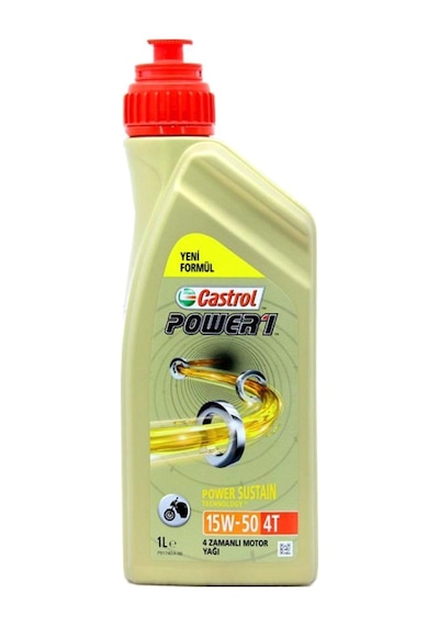 Castrol Power 1 4T 15W-50 Yarı Sentetik Motosiklet Yağı 1 L