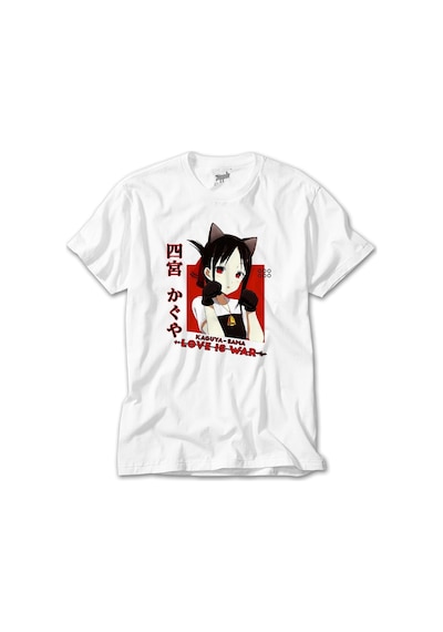 Kaguya Sama Kaguya Shinomiya Beyaz Tişört Beyaz