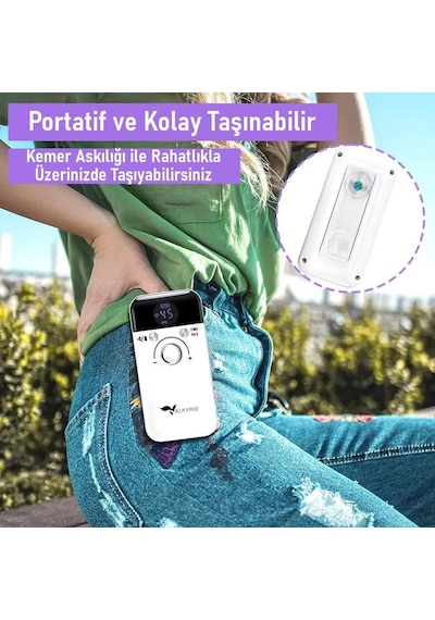 Valkyrie Profesyonel Şarjlı Tırnak Frezesi 45.000 Rpm, Lcd, 2000 Mah Taşınabilir Manikür Pedikür Makinesi