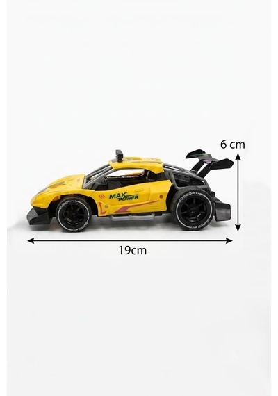 Super Speed Racing 1:20 Ölçekli Şarjlı Uzaktan Kumandalı Araba - 4 Kanallı Yarış Arabası Sarı
