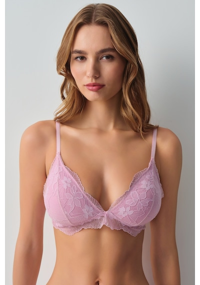Suwen Scarlet Dantelli Üçgen Bralet Sütyen Wsl10110201077 Pembe