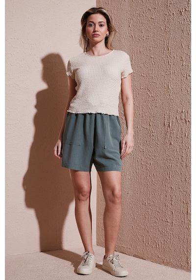 Fashion Friends Bayan Short 25y0606k1 Haki Haki