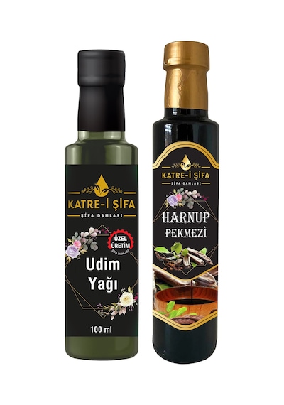Özel Üretim Udim Yağı 100 ML + Özel Üretim Keçiboynuzu Pekmezi 340 G