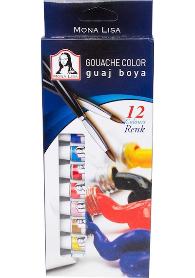 Südor Mona Lisa 12 Renk Guaj Boya Çok Renkli