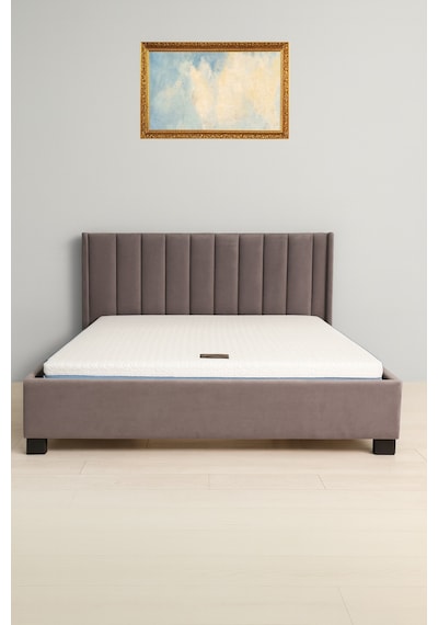 Visco Süngerli Ice Sleep Yıkanabilir Kılıflı Tek Kişilik Visco Yatak Pedi & Şiltesi Topper 5 Cm BEYAZ