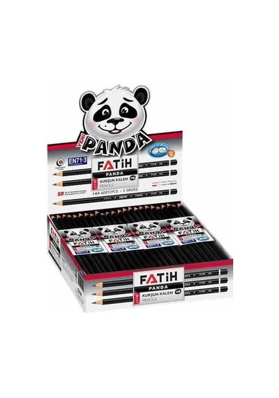 Fatih Kurşun Kalem Panda Yuvarlak 11110 12Li