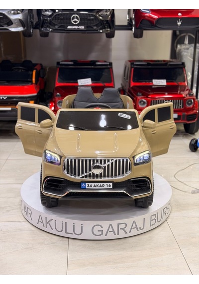 Volvo Akülü Araba 0-6 Yaş Özel Plaka Hediyeli Bej