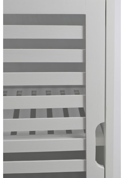Digithome Bambu Beyaz Lake 1 Kapaklı 2 Raflı Banyo Düzenleyici Organizer Dik Dolap Db-0044 Beyaz