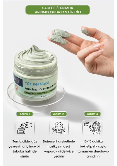 Yüz Maskesi Aloe Vera Niacinamide Leke Karşıtı 100 Ml