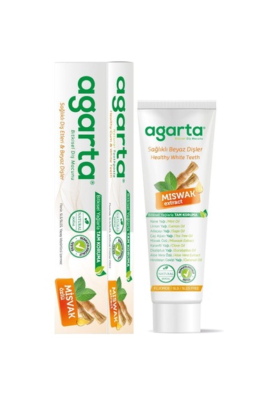 2 Adet Doğal Florürsüz Misvak Özlü Diş Macunu 100 Ml