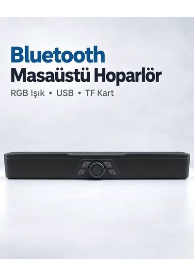 Mey İthalat Masaüstü Soundbar Hoparlör Siyah