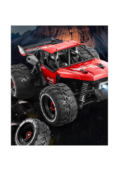 Oyuncak Uzaktan Kumandalı Metal Gövde 50 Km Hız Yapan 4x4 Off-road Arazi Aracı Şarjlı 1400 Mah Kırmızı
