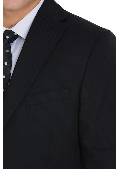 Hatemoğlu Siyah Slim Fit Mono Yaka Klasik Takım Elbise 35266 Siyah