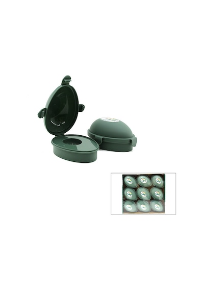 Qlux L-00983 Avokado Saklama Kabı - 3 Noktadan Kilitli, Renkli Plastik- 27'li Paket Diğer