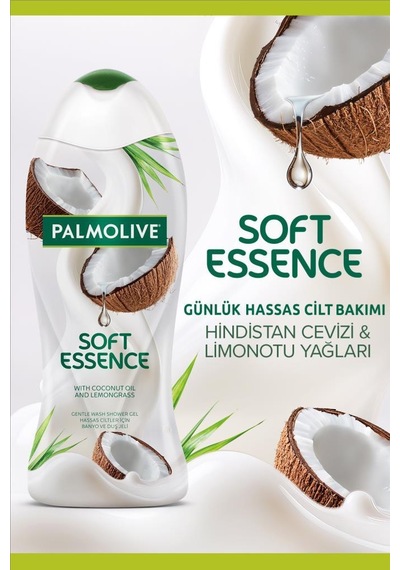 Palmolive Soft Essence Hindistan Cevizi Duş Jeli 2 x 500 ML + Seyahat Kiti