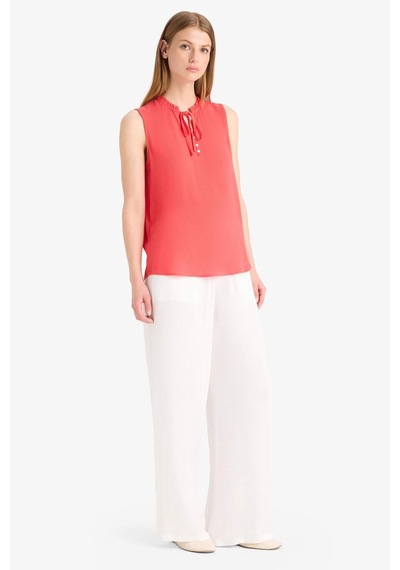 Defacto Regular Fit Esnek Belli Bağcıklı Plaj Pantolonu-fall İn Love D9763ax25smwt16 Beyaz