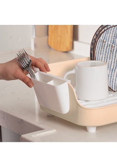 Porsima Akl-060 Bej Lüks Tabaklık Bulaşıklık Bulaşık Sepeti