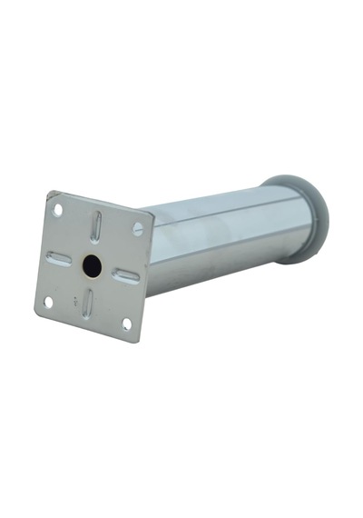 Ludıa Metal Ayarlanabilir 2 Adet Mobilya Ayağı Metal Tablalı 20cm Altın - Beyaz