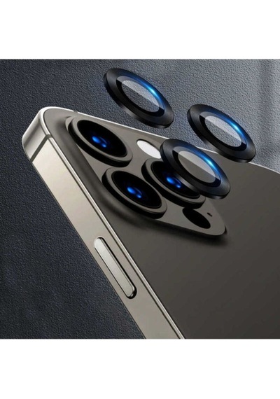 Apple Uyumlu iPhone 13 Pro Max Zore Cl-07 Kamera Lens Koruyucu Siyah
