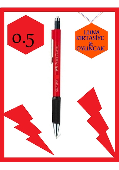 Faber-castell Grıp 1345-1347 Versatil Uçlu Kalem 0,5 Kırmızı 0.5