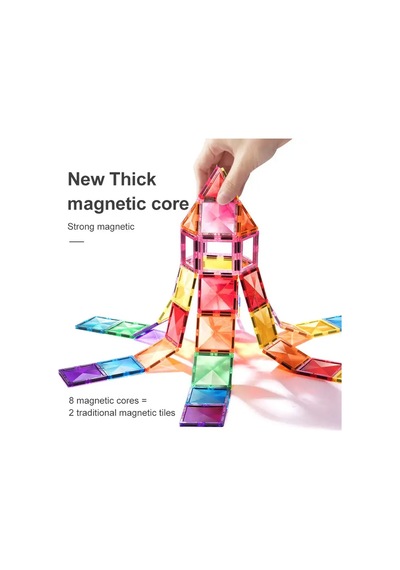 Mideer Renkli Magnetic Tiles 100 Parça Ct1211