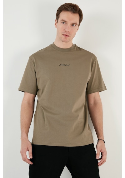 Buratti Pamuklu Relaxed Fit Sıfır Yaka Erkek T Shirt 5902702 Vizon Yeşili Buratti Pamuklu Relaxed Fit Sıfır Yaka Erkek T Shirt 5902702 Vizon Yeşili