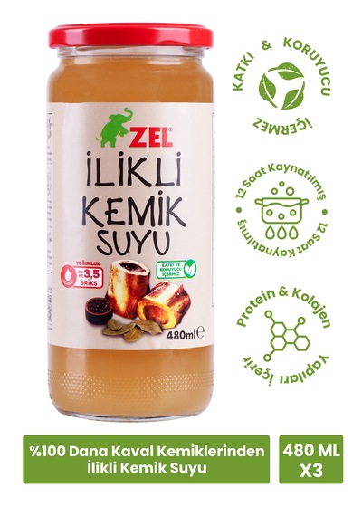 İlikli Kemik Suyu 480 Ml - 3 Adet