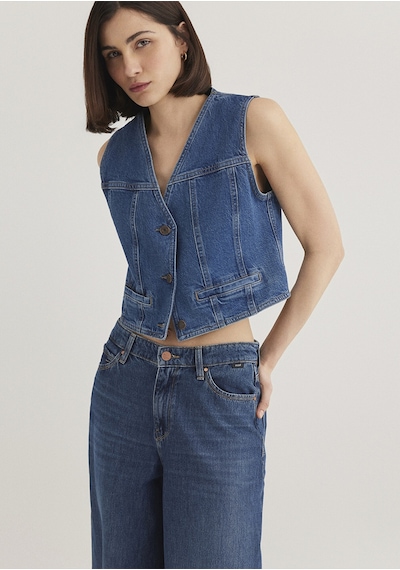Mavi - Merlin Tencel X Refıbra Denim Yelek 1110265-85670 Mavi