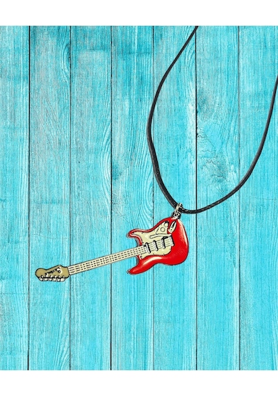 Bas Gitar Kolye Gümüş