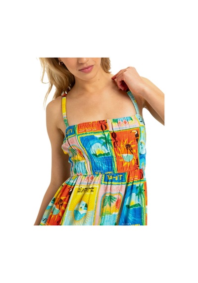 Roxy Roxy Atlas Sunshine Coastline Maxi Kadın Elbise Xbyr Çok Renkli