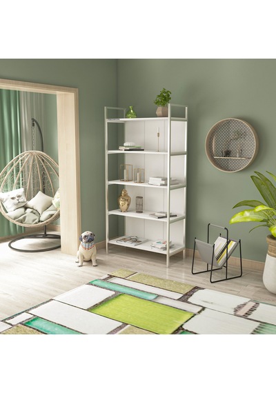 Decorfers Lıvre Plus 90'lık Kitaplık Beyaz