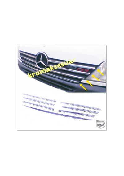 Mercedes Sprinter W901 Krom Ön Panjur 7 Prç. 2001-2003 P.Çelik