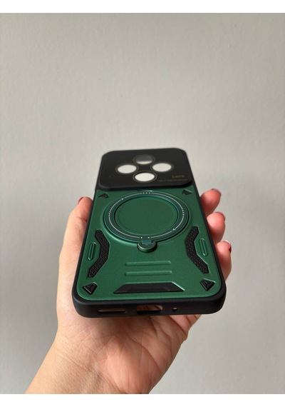 Redmi 14c Kılıf 3d Kamera Korumalı Magsafe Stand Özellikli Standlı Kapak