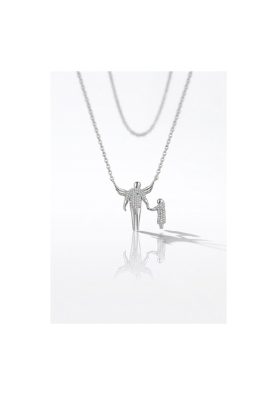 925 Ayar Gümüş Benim Babam Bir Melek Tasarım Kolye