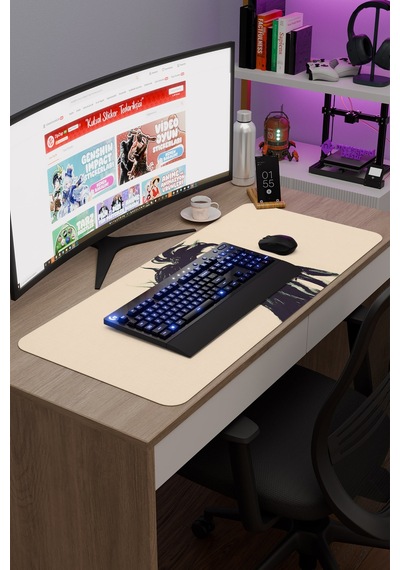 Vagabond Kaymaz Dikişli Kauçuk Oyuncu Mousepad V2 - 90x40 Xxl Gaming Mouse Pad Fare Altlığı
