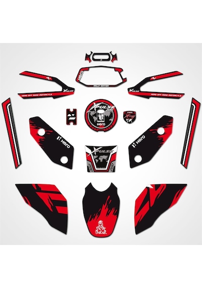 Hero Xpulse Kırmızı Full Tank Pad Set 3d Sticker