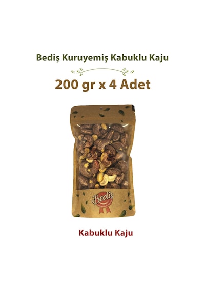 Bediş Naturel Zarlı Kaju 200 Gr X 4 Adet 200 G